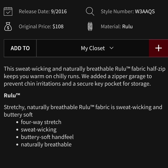 Lululemon Rush Hour 1/2 Zip Size 8 Military Green - Picture 7 of 7